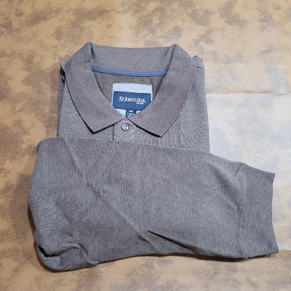 St. John's Bay 4XL Long Sleeve Polo